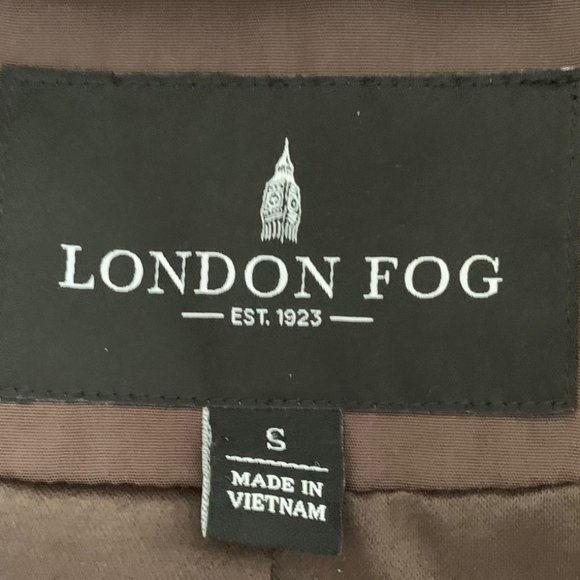 London Fog Brown Trench Coat with Detachable Hood Size S - Picture 14 of 16